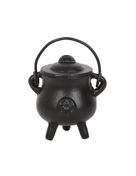 7.5cm Smooth Cast Iron Cauldron with Pentagram CO_98823 - pic 136896 | FastDaddyshop