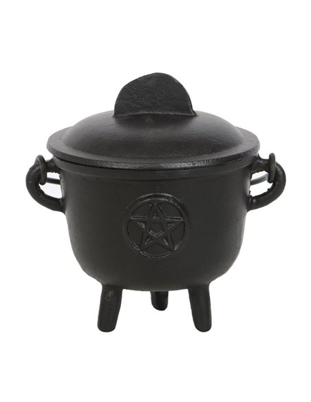11cm Cast Iron Cauldron with Pentagram CO_99023 - pic 136897 | FastDaddyshop