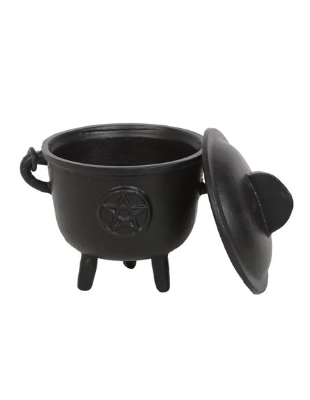 11cm Cast Iron Cauldron with Pentagram CO_99023 - pic 136898 | FastDaddyshop