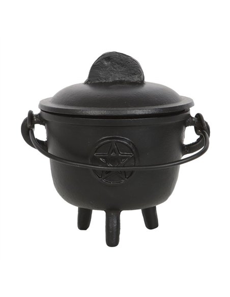 11cm Cast Iron Cauldron with Pentagram CO_99023 - pic 136900 | FastDaddyshop