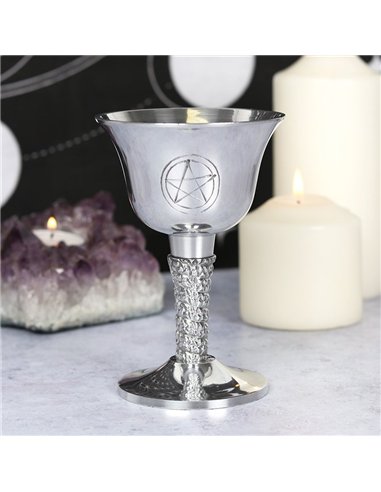 Silver Metal Pentagram Chalice GW_71838
