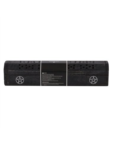 Pentagram Wooden Black Pepper Incense Box Set IS_05523
