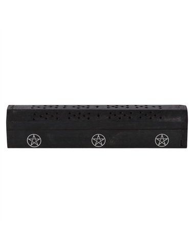 Pentagram Wooden Black Pepper Incense Box Set IS_05523