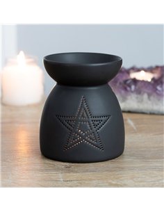 Black Pentagram Cut Out Oil Burner OB_35530 2