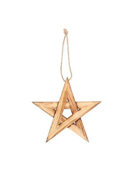 Hanging Wooden Pentagram Decoration WN_71223 - pic 136970 | FastDaddyshop