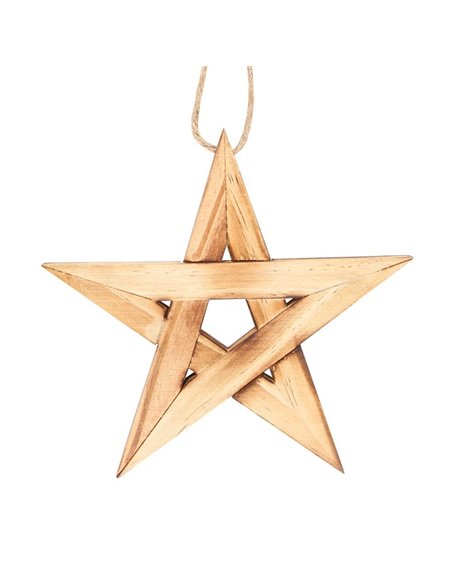 Hanging Wooden Pentagram Decoration WN_71223 - pic 136972 | FastDaddyshop