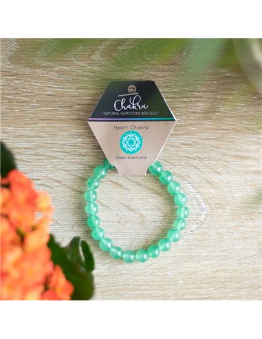 Heart Chakra Green Aventurine Gemstone Bracelet CK_30423