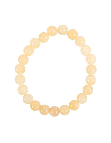 Solar Plexus Chakra Yellow Jade Gemstone Bracelet CK_30923