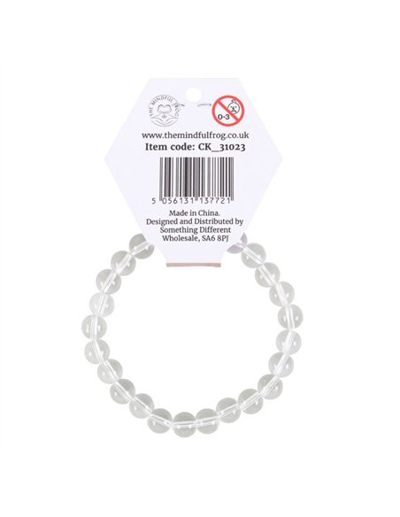 Crown Chakra Clear Quartz Gemstone Bracelet CK_31023 - pic 137021 | FastDaddyshop