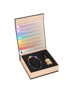 Seven Chakra Mixed Gemstone Essential Oil Bracelet RT_00008 2
