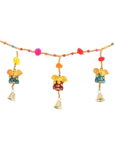 Hanging Ganesh Garland with Beads and Bells IN_67324 - pic 137118 | FastDaddyshop