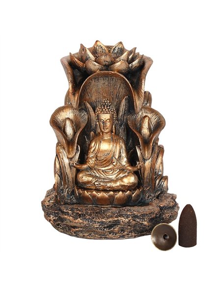 Bronze Buddha Backflow Incense Burner  BF_21828 - pic 137127 | FastDaddyshop