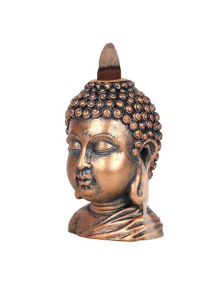 Bronze Buddha Head Backflow Incense Burner BF_21938 - pic 137130 | FastDaddyshop