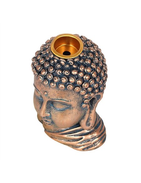Bronze Buddha Head Backflow Incense Burner BF_21938 - pic 137132 | FastDaddyshop