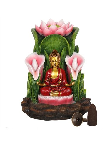 Colourful Buddha Backflow Incense Burner BF_25328