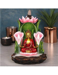 Colourful Buddha Backflow Incense Burner BF_25328 2