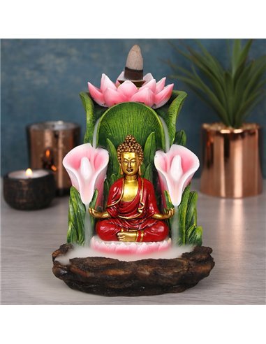 Colourful Buddha Backflow Incense Burner BF_25328