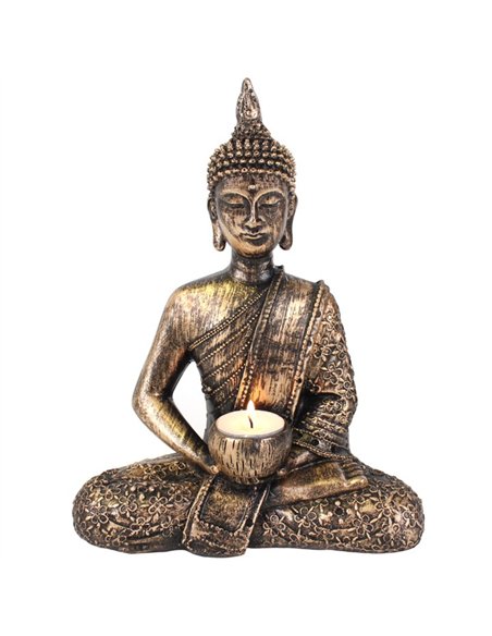Sitting Thai Buddha Tealight Holder BO_33411 - pic 137146 | FastDaddyshop