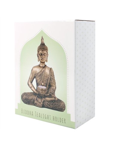 Sitting Thai Buddha Tealight Holder BO_33411