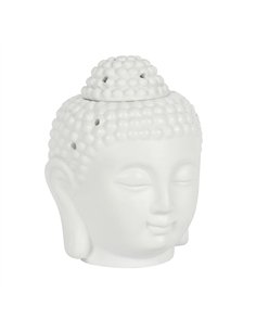 White Buddha Head Oil Burner OB_29002_WHITE
