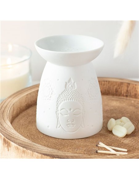 White Ceramic Buddha Face Oil Burner and Wax Warmer OB_47631 - pic 137167 | FastDaddyshop