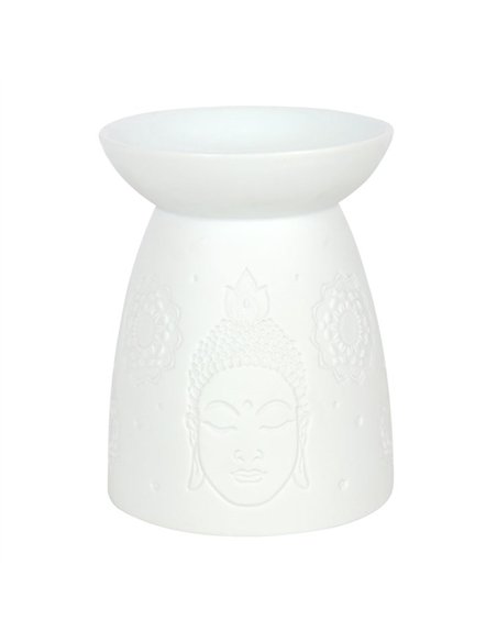 White Ceramic Buddha Face Oil Burner and Wax Warmer OB_47631 - pic 137168 | FastDaddyshop