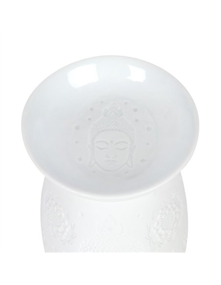 White Ceramic Buddha Face Oil Burner and Wax Warmer OB_47631 - pic 137170 | FastDaddyshop