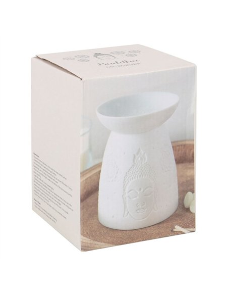 White Ceramic Buddha Face Oil Burner and Wax Warmer OB_47631 - pic 137171 | FastDaddyshop