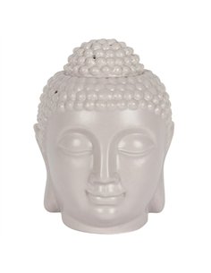 Large Grey Buddha Head Oil Burner and Wax Warmer OB_50030