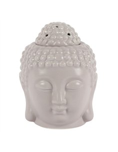 Small Grey Buddha Head Oil Burner OB_50130