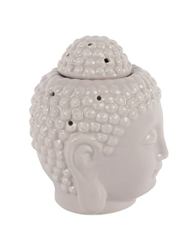 Small Grey Buddha Head Oil Burner OB_50130
