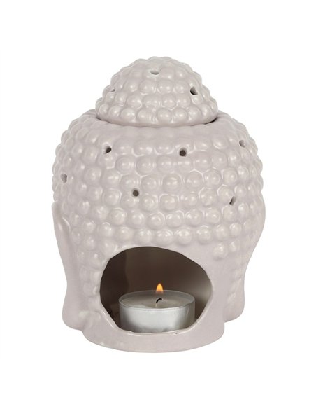 Small Grey Buddha Head Oil Burner OB_50130 - pic 137182 | FastDaddyshop