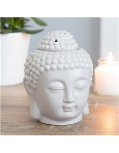 Small Grey Buddha Head Oil Burner OB_50130 2