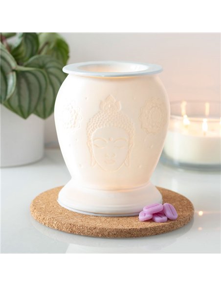 White Ceramic Buddha Electric Oil Burner and Wax Warmer OB_51031 - pic 137185 | FastDaddyshop