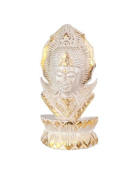 Whitewash Albasia Wood Thai Buddha OR_57922 - pic 137188 | FastDaddyshop