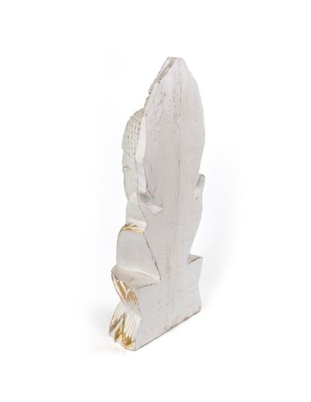 Whitewash Albasia Wood Thai Buddha OR_57922 - pic 137190 | FastDaddyshop
