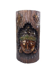 Albasia Wood Carved Buddha Decoration OR_58722