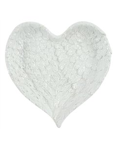 Glitter Heart Shaped Angel Wing Trinket Dish AO_30727 2