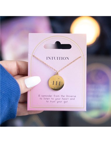 111 Angel Number Intuition Necklace ER_48525