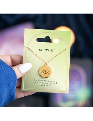 333 Angel Number Support Necklace ER_48725