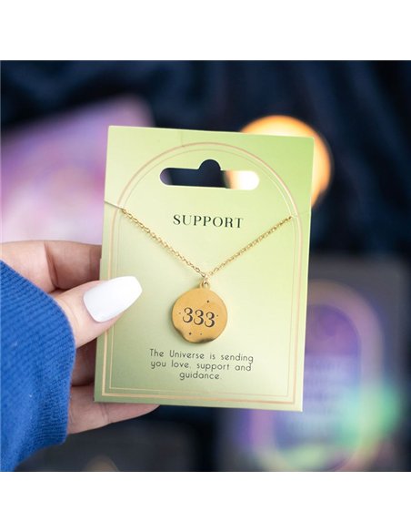 333 Angel Number Support Necklace ER_48725 - pic 137274 | FastDaddyshop