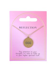 666 Angel Number Reflection Necklace ER_49025