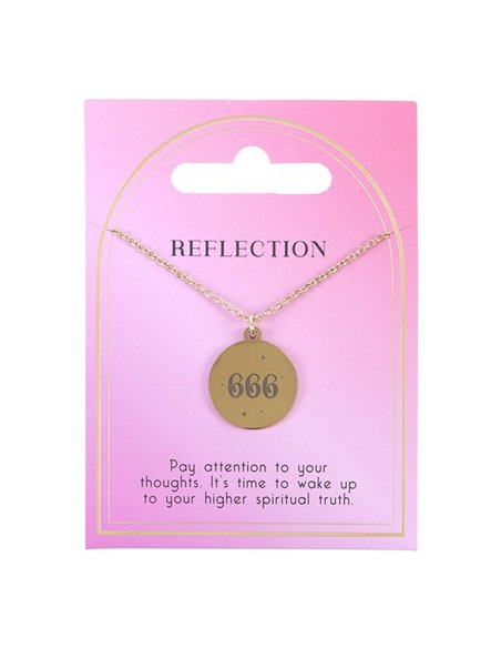 666 Angel Number Reflection Necklace ER_49025 - pic 137290 | FastDaddyshop