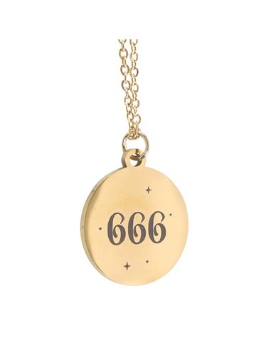 666 Angel Number Reflection Necklace ER_49025