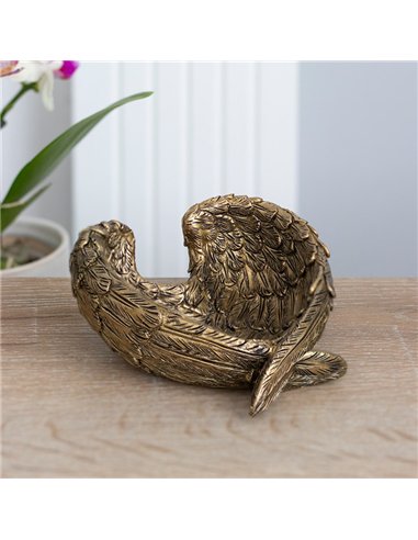Antique Gold Angel Wing Dish GA_60030