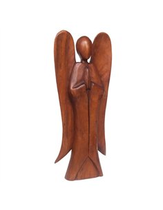 Natural Acacia Wood Angel OR_58222