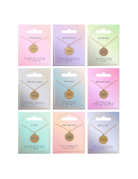 Set of 9 Angel Number Necklaces SET_49425 - pic 137361 | FastDaddyshop