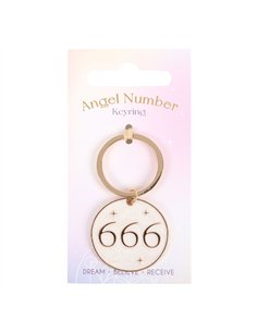 666 Angel Number Keyring UN_75024
