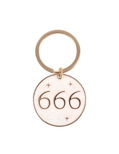 666 Angel Number Keyring UN_75024 2