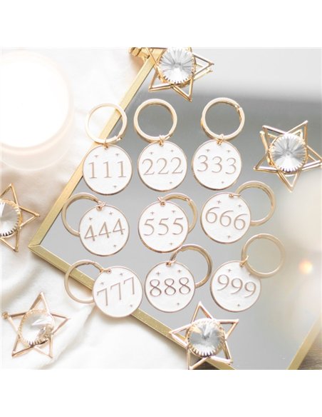 Pack of 9 Angel Number Keyrings UN_75424 - pic 137383 | FastDaddyshop